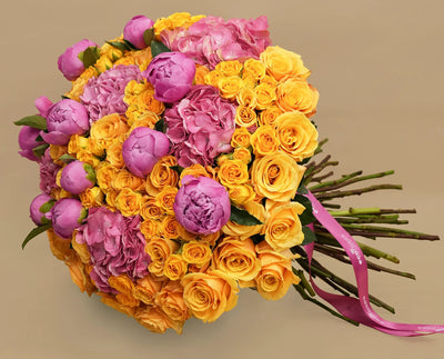 Peony and sunshine Bouquet