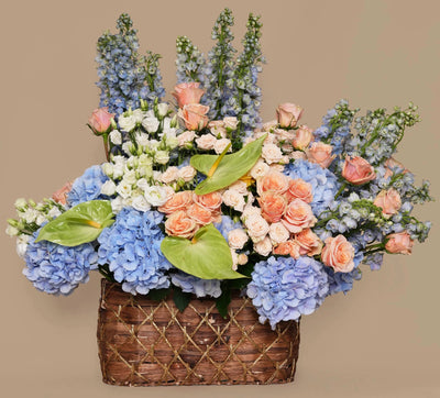 Peach Sapphire Blooms Box